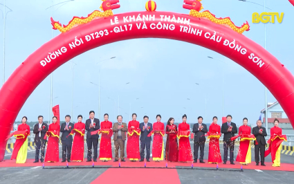 Kh&aacute;nh th&agrave;nh đường nối từ ĐT 293 đến QL 17 v&agrave; cầu Đồng Sơn