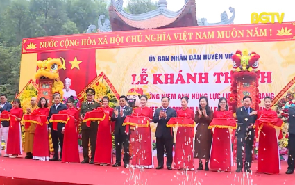 Kh&aacute;nh th&agrave;nh Khu tưởng niệm Anh h&ugrave;ng liệt sỹ Cao Kỳ V&acirc;n