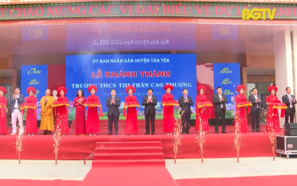 Kh&aacute;nh th&agrave;nh trường THCS thị trấn Cao Thượng