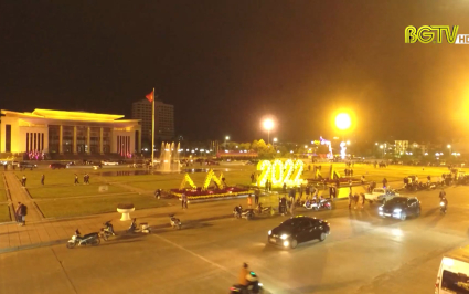 Kh&ocirc;ng kh&iacute; đ&ecirc;m giao thừa tại TP Bắc Giang