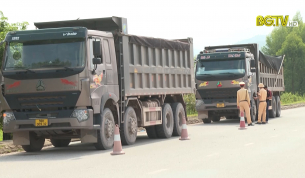 Kiểm so&aacute;t tải trọng phương tiện tr&ecirc;n địa b&agrave;n huyện Y&ecirc;n Dũng