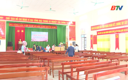 Kiểm tra c&ocirc;ng t&aacute;c chuẩn bị bầu cử tại x&atilde; Ti&ecirc;n Lục