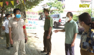 Kiểm tra c&ocirc;ng t&aacute;c ph&ograve;ng, chống dịch Covid- 19 tại huyện Việt Y&ecirc;n