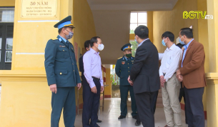 Kiểm tra c&ocirc;ng t&aacute;c ph&ograve;ng chống dịch tại huyện Hiệp H&ograve;a