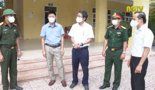 Kiểm tra c&ocirc;ng t&aacute;c ph&ograve;ng, chống dịch tại huyện Sơn Động