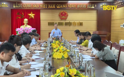 Kiểm tra c&ocirc;ng t&aacute;c trẻ em v&agrave; b&igrave;nh đẳng giới tại huyện Y&ecirc;n Dũng 
