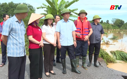 Kiểm tra mưa lũ tại Y&ecirc;n Thế