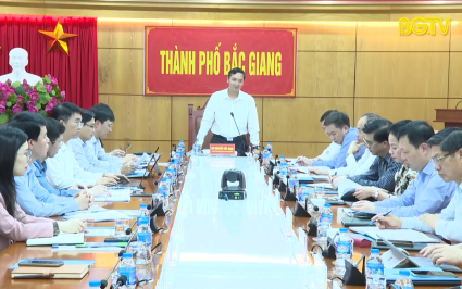 Kiểm tra t&igrave;nh h&igrave;nh ph&aacute;t triển kinh tế - x&atilde; hội tại th&agrave;nh phố Bắc Giang 