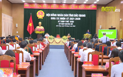 Kỳ họp thứ 6 HĐND tỉnh Bắc Giang kh&oacute;a XIX