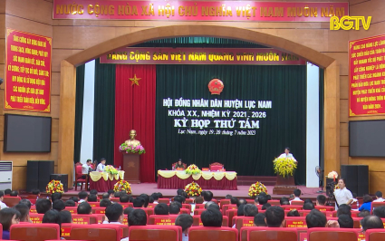 Kỳ họp thứ 8, HĐND huyện Lục Nam kh&oacute;a XX