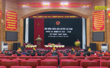 Kỳ họp thứ s&aacute;u, HĐND huyện Lục Nam kho&aacute; XX