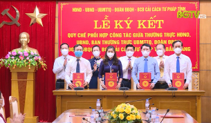 K&yacute; kết phối hợp t&aacute;c, x&acirc;y dựng ph&aacute;p luật v&agrave; gi&aacute;m s&aacute;t việc thi h&agrave;nh ph&aacute;p luật