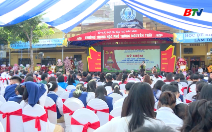 Kỷ niệm 25 năm th&agrave;nh lập Trường Trung học phổ th&ocirc;ng Nguyễn Tr&atilde;i 