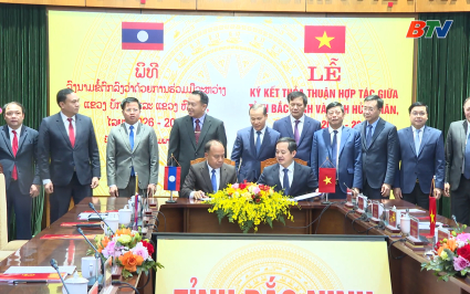 K&yacute; thỏa thuận hợp t&aacute;c giữa tỉnh Bắc Ninh v&agrave; tỉnh Hủa Phăn 