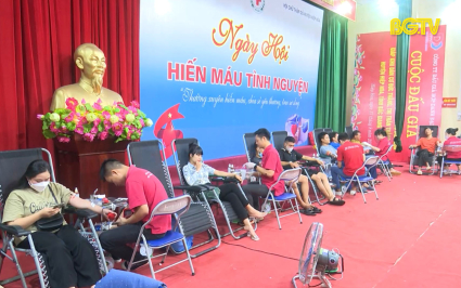 Lan tỏa phong tr&agrave;o hiến m&aacute;u t&igrave;nh nguyện ở huyện Hiệp Ho&agrave;