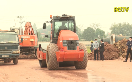 Lạng Giang tăng tốc đầu tư c&aacute;c c&ocirc;ng tr&igrave;nh giao th&ocirc;ng trọng điểm