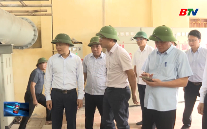 L&atilde;nh đạo tỉnh kiểm tra c&ocirc;ng t&aacute;c ứng ph&oacute;, ph&ograve;ng chống B&atilde;o số 3 