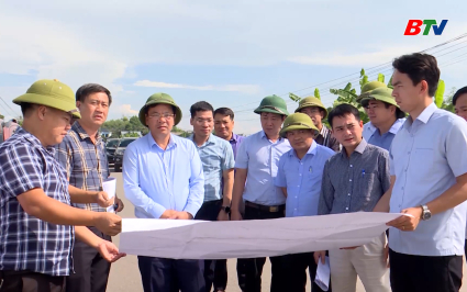 Ph&oacute; Chủ tịch UBND tỉnh Phan Thế Tuấn  kiểm tra tiến độ một số dự &aacute;n giao th&ocirc;ng trọng điểm