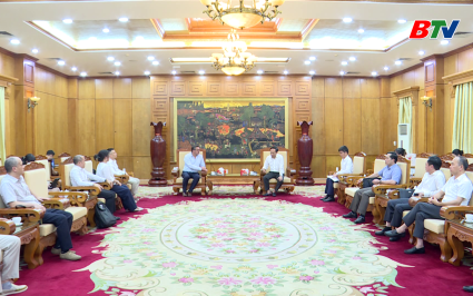 L&atilde;nh đạo tỉnh tiếp v&agrave; l&agrave;m việc với C&ocirc;ng ty triển l&atilde;m v&agrave; Hội thảo Quốc tế (ABE) 