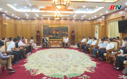 L&atilde;nh đạo UBND tỉnh tiếp Hiệp hội c&aacute;c Doanh nghiệp tỉnh Chiết Giang (Trung Quốc) 