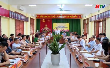 Đảng ủy phường Hạp Lĩnh lấy &yacute; kiến đ&oacute;ng g&oacute;p v&agrave;o dự thảo văn kiện Đại hội 