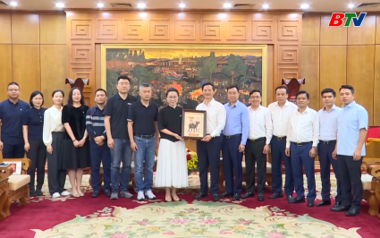 Chủ tịch UBND tỉnh l&agrave;m việc với c&aacute;c doanh nghiệp Trung Quốc