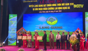 Lễ c&ocirc;ng bố huyện Lạng Giang đạt chuẩn NTM