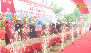 Lễ động thổ tu bổ di t&iacute;ch lịch sử cấp quốc gia ch&ugrave;a Tứ Gi&aacute;p