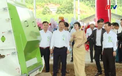 Lễ kh&aacute;nh th&agrave;nh v&agrave; động thổ Nh&agrave; m&aacute;y sản xuất vi&ecirc;n n&eacute;n gỗ