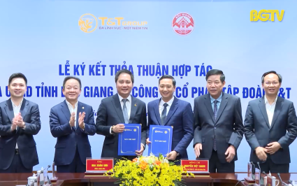 Bắc Giang v&agrave; tập đo&agrave;n T&T k&yacute; thỏa thuận hợp t&aacute;c