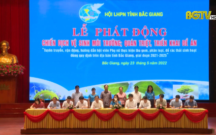 Lễ ph&aacute;t động Chiến dịch vệ sinh m&ocirc;i trường