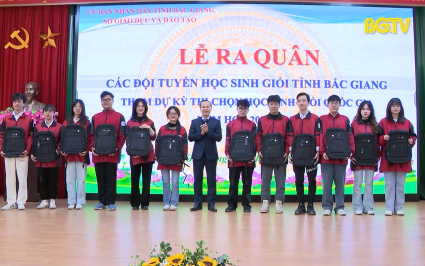 Lễ ra qu&acirc;n c&aacute;c đội tuyển học sinh giỏi Quốc gia năm 2024