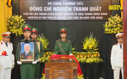 Lễ truy điệu, an t&aacute;ng đồng ch&iacute; Nguyễn Thanh Quất