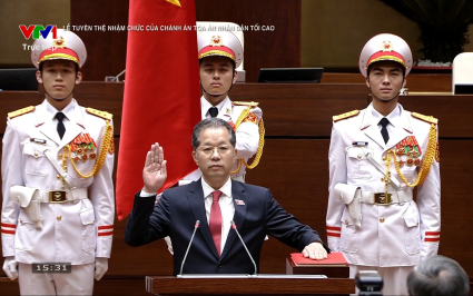 Lễ tuy&ecirc;n thệ nhậm chức của Ch&aacute;nh &aacute;n T&ograve;a &aacute;n nh&acirc;n d&acirc;n Tối cao