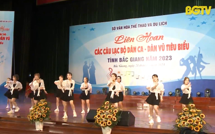 Li&ecirc;n hoan c&aacute;c CLB d&acirc;n ca d&acirc;n vũ tỉnh Bắc Giang năm 2023