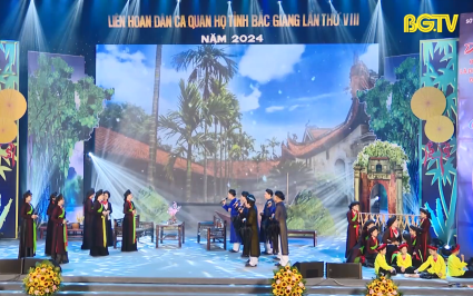 Li&ecirc;n hoan D&acirc;n ca Quan họ tỉnh Bắc Giang lần thứ VIII  