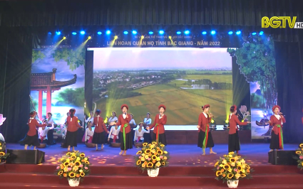 Li&ecirc;n hoan Quan họ tỉnh Bắc Giang năm 2022