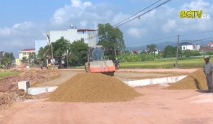 Lục Nam đẩy nhanh tiến độ c&aacute;c dự &aacute;n giao th&ocirc;ng trọng điểm