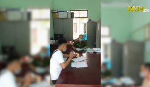 Lục Nam xử l&yacute; một đối tượng th&ocirc;ng chốt ph&ograve;ng chống dịch