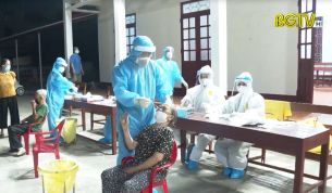 Lục Ngạn đẩy nhanh tiến độ lấy mẫu x&eacute;t nghiệm tr&ecirc;n diện rộng