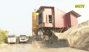 Lục Ngạn ki&ecirc;n quyết xử l&yacute; c&aacute;c trạm trộn b&ecirc; t&ocirc;ng tr&aacute;i ph&eacute;p