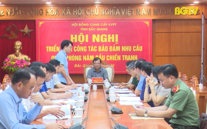 Luyện tập hội nghị triển khai c&ocirc;ng t&aacute;c bảo đảm nhu cầu quốc ph&ograve;ng năm đầu chiến tranh