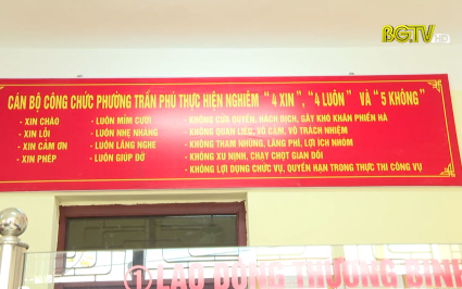 M&ocirc; h&igrave;nh điểm ch&iacute;nh quyền th&acirc;n thiện phường Trần Ph&uacute;, TP. Bắc Giang