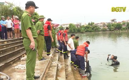 Một người đuối nước tại hồ Đầm Sen, TP Bắc Giang