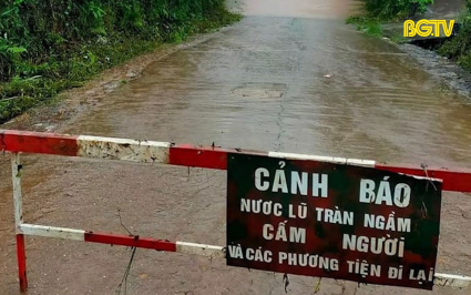 Mưa lớn, một số địa b&agrave;n ngập &uacute;ng cục bộ