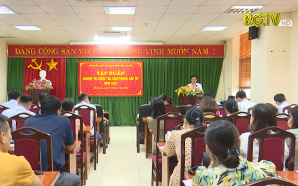 N&acirc;ng cao nghiệp vụ c&ocirc;ng t&aacute;c văn ph&ograve;ng cấp ủy cơ sở