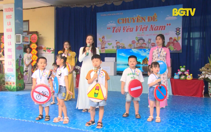 N&acirc;ng cao nhận thức an to&agrave;n giao th&ocirc;ng cho trẻ mầm non