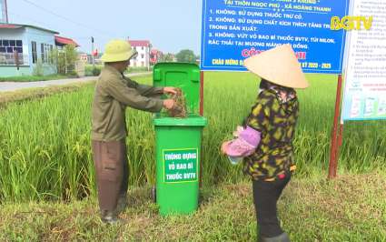 N&acirc;ng tỷ lệ thu gom, xử l&yacute; bao g&oacute;i thuốc bảo vệ thực vật 