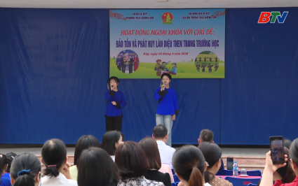 Ng&acirc;n vang điệu h&aacute;t Then trong trường học 