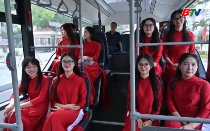 Ng&agrave;y đầu hoạt động m&ocirc; h&igrave;nh xe Bu&yacute;t xanh